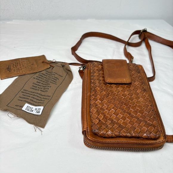 Brand New Vilenca Holland Genuine Leather Zippered Wallet Phone Crossbody Purse - Picture 3 of 12
